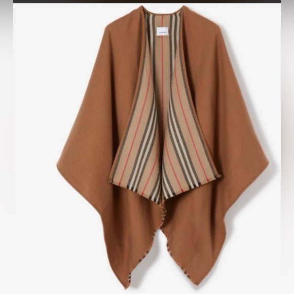 Burberry brown / check cape - Picture 1 of 5